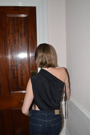The Drape Top Black