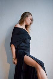 The Drape Top Black