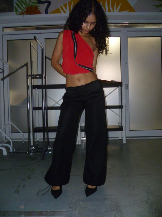 RECYCLED MESH TROUSERS