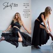 Maxi with slit Black 003